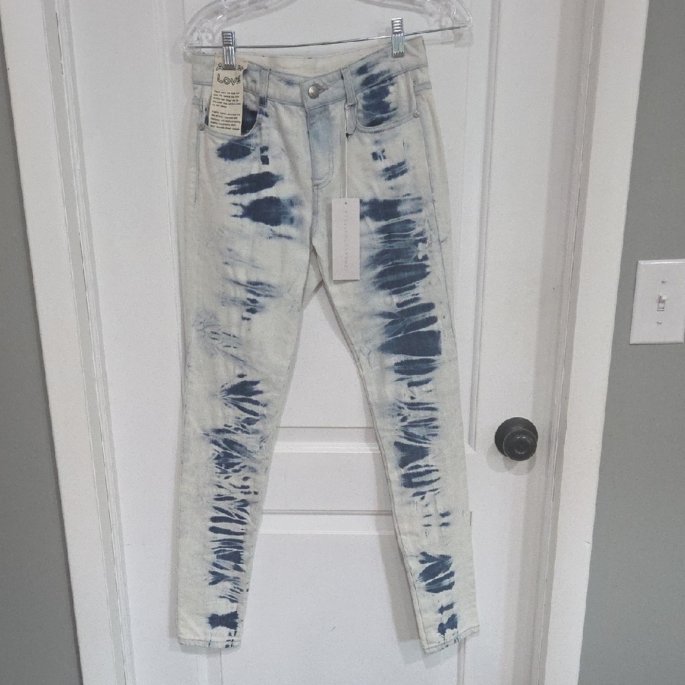 Stella McCartney Tie Die Skinny Jeans